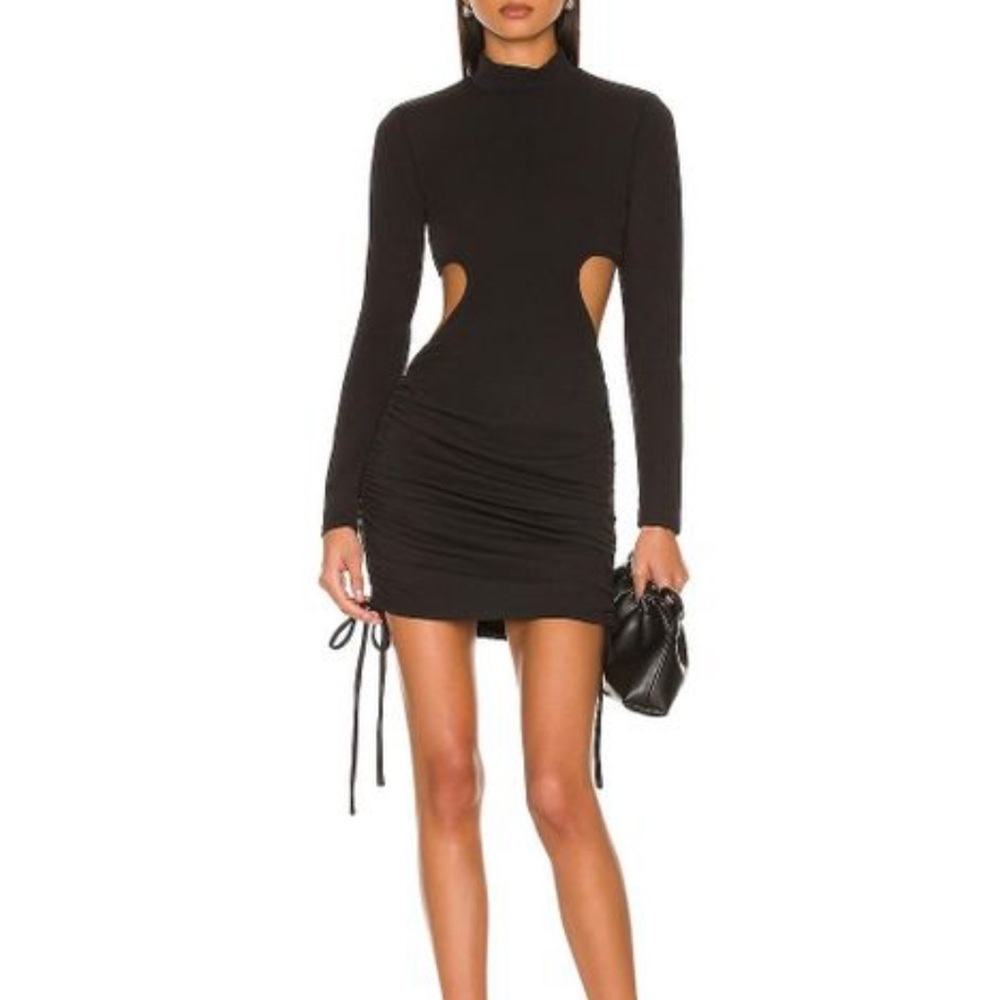 HOURS Black cut out dress